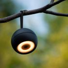 Applique ricaricabile moderna nera, Lunex, 2W, 3000K LED, IP54, con interruttore