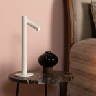 Lampada da tavolo ricaricabile moderna bianca, Antrim, 2,2W, 2700K LED, IP54, controllo touch
