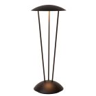 Lampada da tavolo da esterno ricaricabile moderna nera, Renee, 2,2W, 2700K LED, IP54, controllo touch