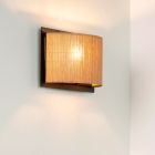 Applique da parete in rattan marrone, Magius