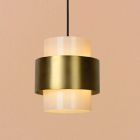 Lampada a sospensione classica in ottone, Firmin