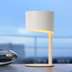 Lampada da tavolo moderna bianca, Knulle, con interruttore