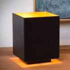 Lampada da tavolo moderna dorata, Suzy, con interruttore