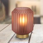 Lampada da tavolo classica dorata, Sueno, con interruttore