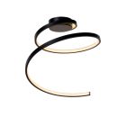 Plafoniera moderna nera, Maxence, 24W, 3000K LED