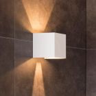 Lampada da parete up down moderna bianca, Axi, 6W, 2700K LED, IP54
