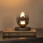 Lampada da tavolo moderna grigia, Tamino, 6W, 3000K LED, con interruttore