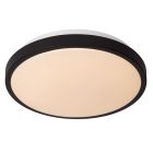 Lampada da soffitto da bagno moderna nera, Dasher, 12W, 2700K LED, IP44