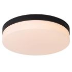 Lampada da soffitto da bagno nera in plastica, Biskit, 24W, 2700K LED, IP44