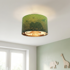 Lampada da soffitto per bambini verde moderna, Dino