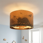 Lampada da soffitto per bambini arancione moderna, Dino