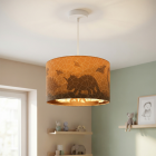 Lampada a sospensione per bambini arancione moderna, Dino