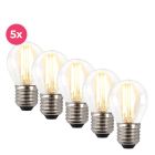Lampada a sfera LED Melchis E27, 2700k, 4w, dimmerabile