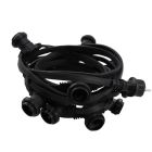 50m catena luminosa da esterno, 100 attacchi