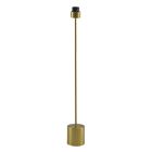 Lampada da terra senza paralume in ottone in alluminio, Rika, con interruttore