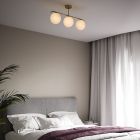 Lampada da soffitto design in ottone, Grant
