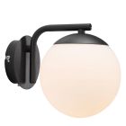 Applique da parete design nera, Grant, con interruttore