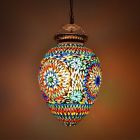 Lampada a sospensione orientale multicolore in mosaico, Isa