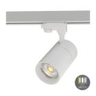 Faretto trifase bianco Rozina, 10W, interruttore bianco, dimmerabile, Pro