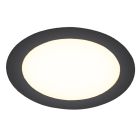 Downlight nero in alluminio, Umbriel, 9W, 4000K LED, IP44