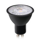 Lampadina LED GU10 regolabile Antonie, nero, 7W, 3000K