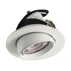 Downlight bianco in alluminio, Anjuli, 20W, white switch LED