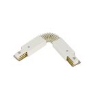 Connettore flessibile per illuminazione a binario monofase, bianco