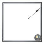 Pannello LED con cornice 60x60 - 37W - interruttore bianco - UGR<21 - retroilluminazione laterale