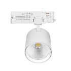 Faretto trifase bianco su binario, in alluminio, Jeska, 10W/20W/30W, interruttore LED bianco