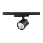 Binario faretto trifasico nero in alluminio, Jeska, 10W/20W/30W, white switch LED