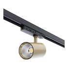 Faretto trifase in ottone Rozina, 10W/20W/30W, interruttore bianco, dimmerabile, Pro