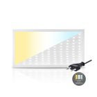 Pannello LED 60x120 - 50W - interruttore bianco - UGR<19 - retroilluminato