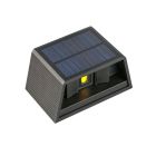 Applique da esterno solare nera in plastica, Shira, 3W, 2700K LED, IP65