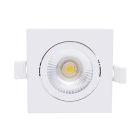 Downlight bianco in alluminio, Loura, 6W, white switch LED, IP65