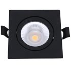 Downlight nero in alluminio, Loura, 6W, white switch LED, IP65