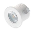 Mini faretto da incasso bianco in alluminio, Philomena, 2W, 3000K LED, IP44