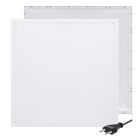 Pannello LED 62x62 - 30W - interruttore bianco - UGR<19 - retroilluminato
