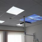 Stampa fotografica nuvola - set di 4 lastre acriliche con stampa, per pannelli LED 60x60 cm