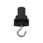 Adattatore trifase con gancio, nero, Pro