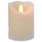 Candela LED tremolante 17 cm, crema