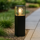 Lampada da esterno nero moderno, Sanel, IP44