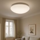 Lampada da soffitto bianca in plastica, Sirano