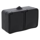 Presa Q-Link da parete a 2 vie, contatto di protezione, antispruzzo, orizzontale