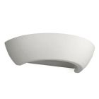 Lampada da parete up down in vetro bianca, Lotfi