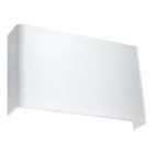 Lampada da parete up down in alluminio bianca, Laetitia