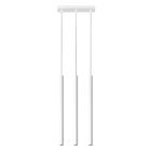 Lampada a sospensione in alluminio bianca, Hillary