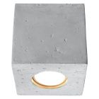 Faretto da superficie in cemento grigio, Andro