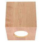 Faretto da superficie in legno marrone, Andro