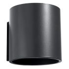 Lampada da parete up down in alluminio antracite, Amely