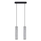 Lampada a sospensione in cemento grigia, Feyza